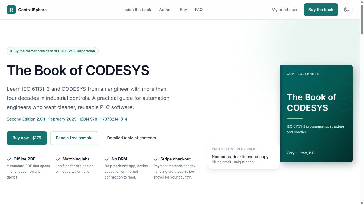 Banner principal de The Book of CODESYS